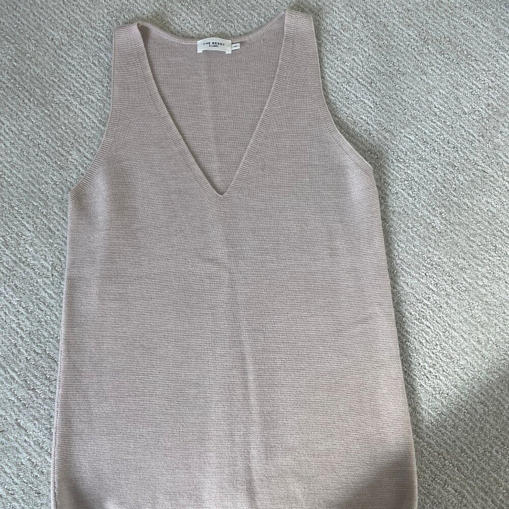 The Reset 100% wool sweater tank